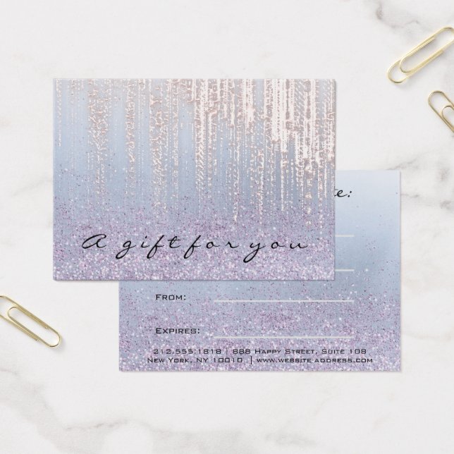 Certificado de regalo Rosa de maquillaje de pelo u (Oficina)