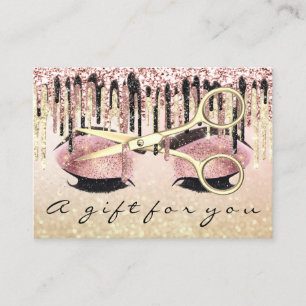 Certificado de regalo Rosa de peluquería Blus Make