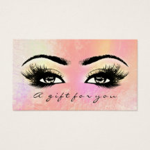 Certificado de regalo Rosa Ombre Lashes Maquillaje