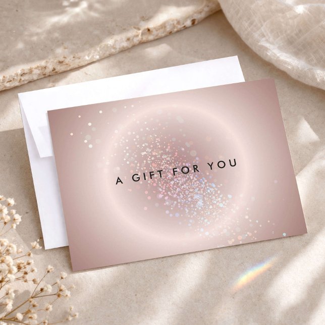 Certificado de Regalo Rosa Resplandor de Confeti C (Subido por el creador)