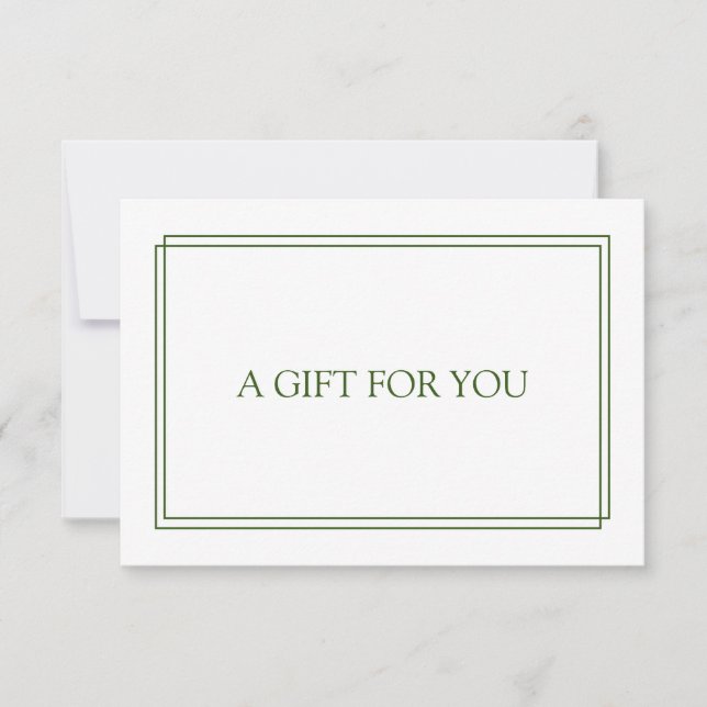 Certificado de regalo Rubor de moda (Anverso)