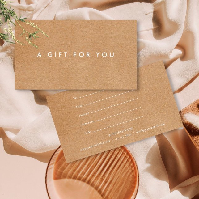 Certificado de regalo ruso minimalista (Subido por el creador)