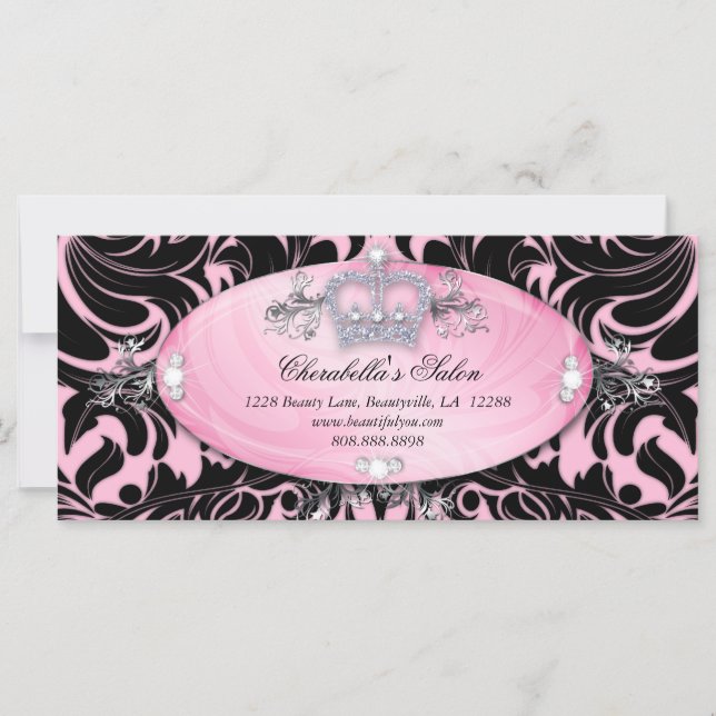 Certificado de regalo Salón de moda Corona de joya (Anverso)