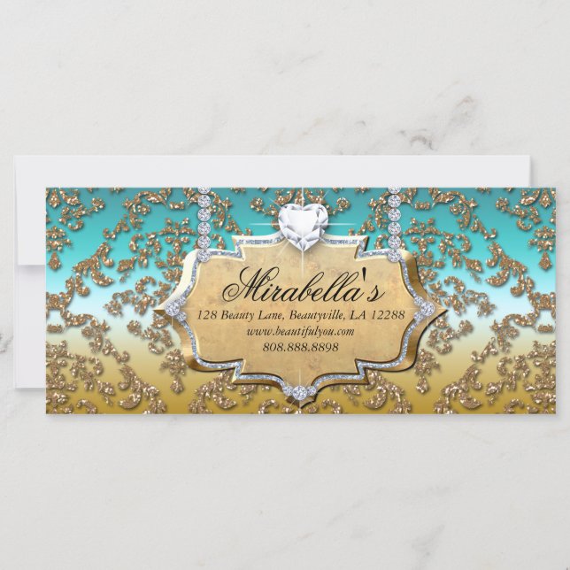 Certificado de regalo Salón de moda Joyería Damask (Anverso)