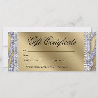 Certificado de regalo Salón de Tanning Jewelry Sil