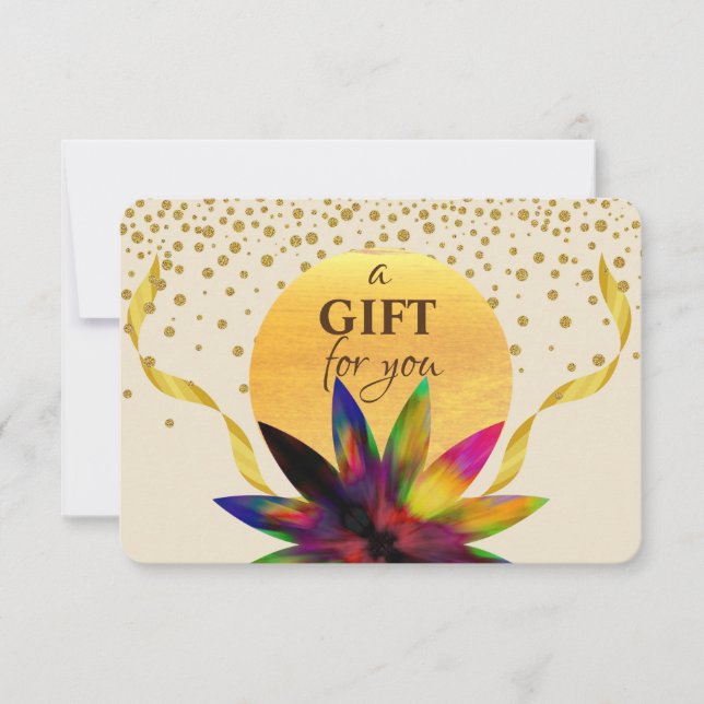 Certificado de regalo Salud de curación de yoga de (Anverso)