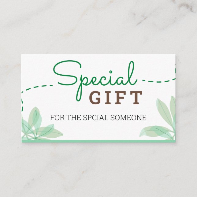 Certificado de regalo: Servicio Terapéutico de Mas (Anverso)
