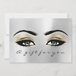 Certificado de regalo Silver Gold Lash Beauty Make