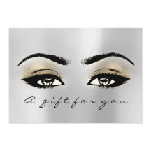 Certificado de regalo Silver Gold Lash Beauty Make