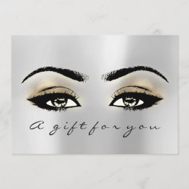 Certificado de regalo Silver Gold Lash Beauty Make