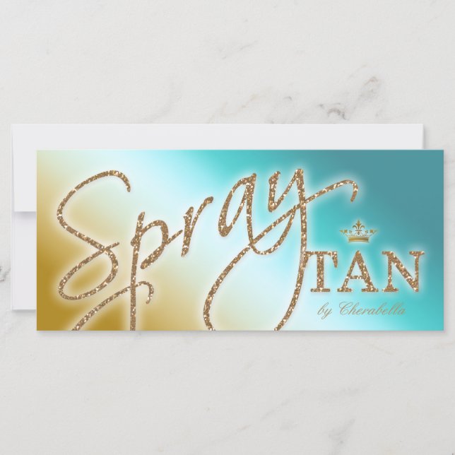 Certificado de regalo Spray Tan Purpurina Corona d (Anverso)