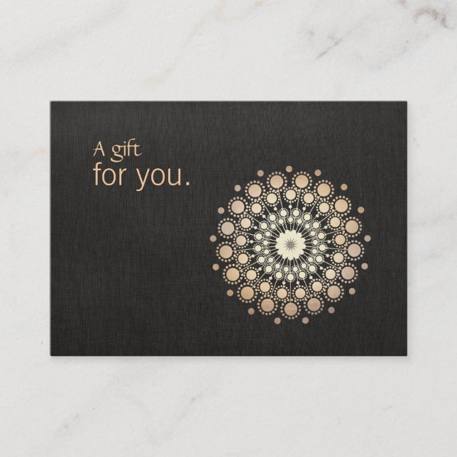 Certificado de regalo terapéutico para artes curat (Anverso)