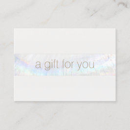 Certificado de regalo tropical de salón de spa mod