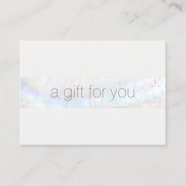 Certificado de regalo tropical de salón de spa mod (Anverso)