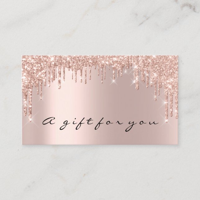 Certificado de regalo uñas maquillaje Eyelash Rosa (Anverso)