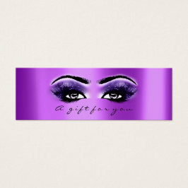 Certificado de regalo Violeta púrpura Lazas Maquil