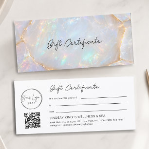 Certificado de Tarjeta de Regalo con Código QR del