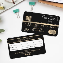 Certificado de tarjeta de regalo de crédito Añadir