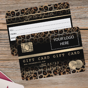 Certificado de Tarjeta de Regalo de Tarjeta de Cré