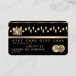 Certificado de tarjeta de regalo de tarjeta de cré