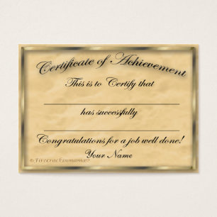 Certificado de tarjeta rechoncha del logro