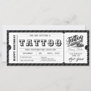 Certificado de Vale de Tarjeta de Regalo de Tatuaj