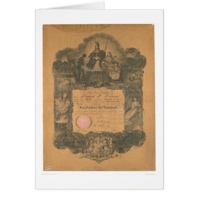 Certificado del cuerpo de bomberos de San (Frente)