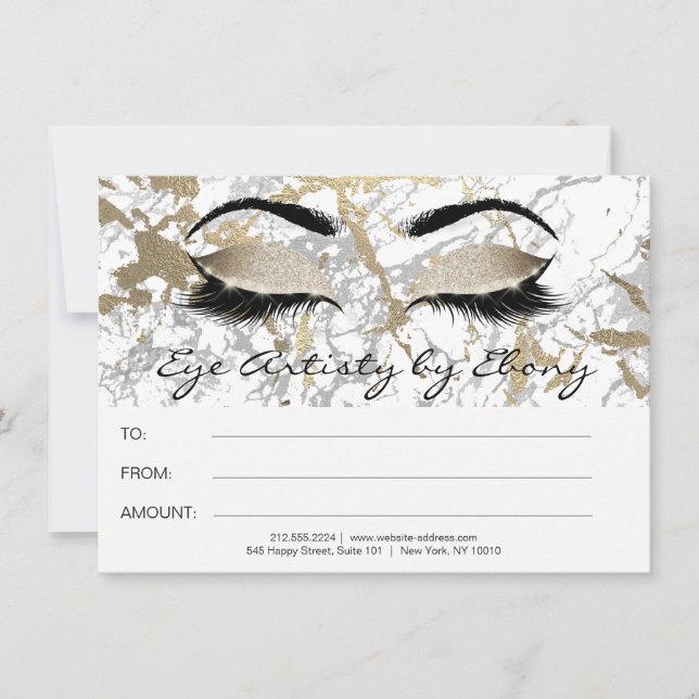 Certificado Ebony1 de belleza de maquillaje de már (Anverso)