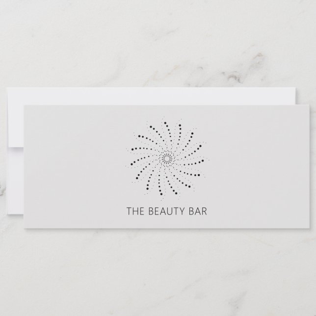 Certificado elegante de regalo de flor de abstract (Anverso)