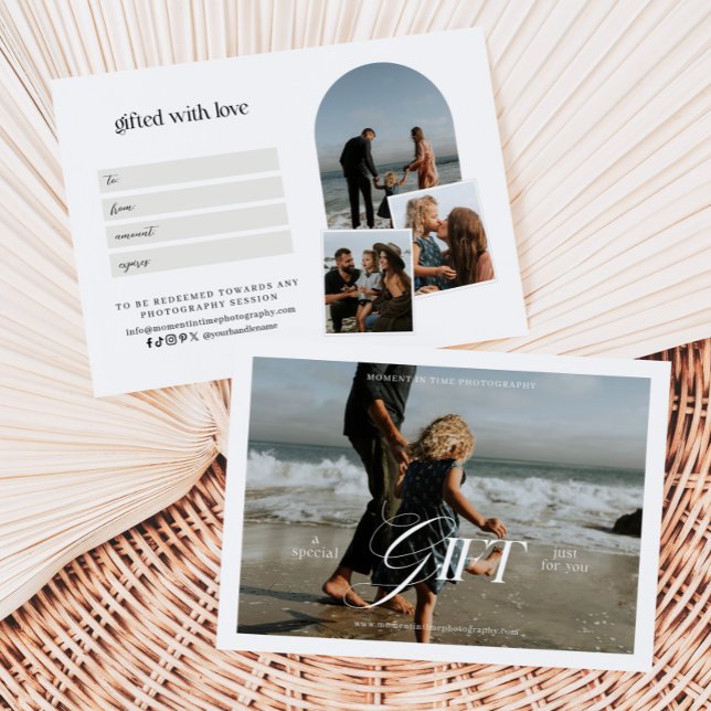 Certificado minimalista de regalo de fotografía mo (Subido por el creador)