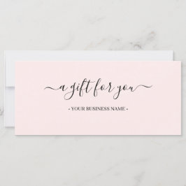 Certificado mínimo de regalo comercial de script