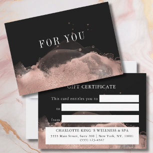 CERTIFICADO MODERNO DE REGALO DE NEGOCIOS