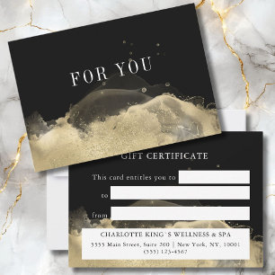 CERTIFICADO MODERNO DE REGALO DE NEGOCIOS