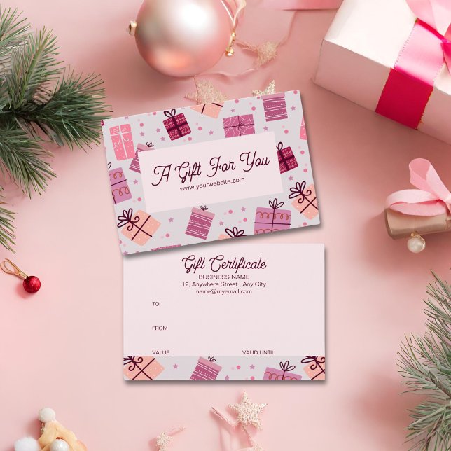 Certificado moderno de regalo de negocios para fie (Subido por el creador)