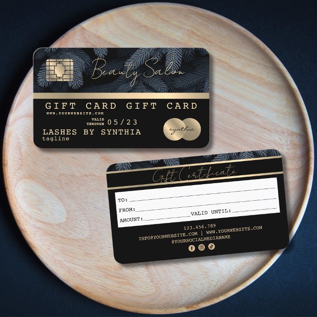 Certificado moderno de regalo de tarjeta de crédit (Subido por el creador)