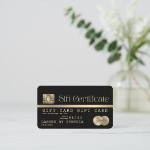 Certificado moderno de tarjeta de regalo de tarjet
