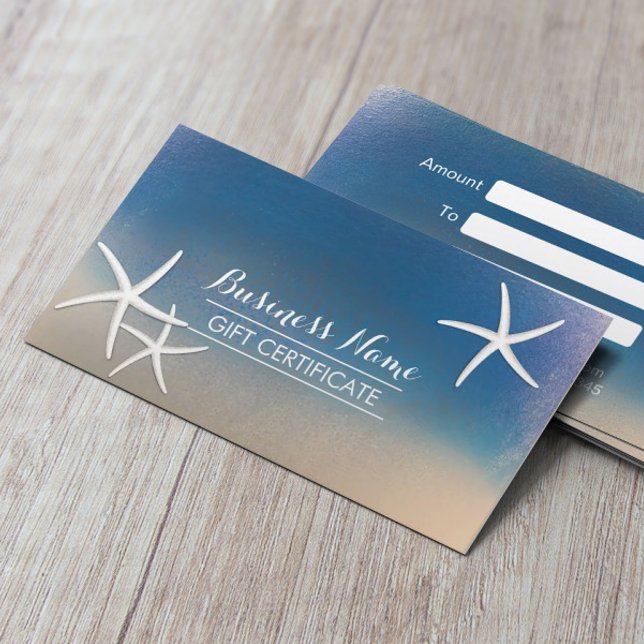 Certificado Nautical Ocean Blue Starfish (Subido por el creador)