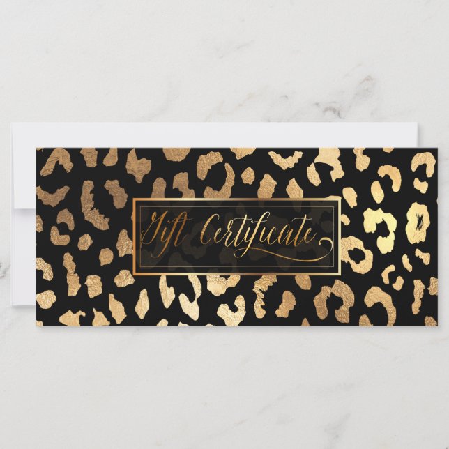 Certificado PixDezines Leopard/Faux Gold/Gift (Anverso)