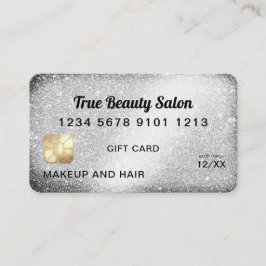 Certificado único de regalo de tarjeta de crédito