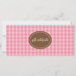 Certificados de regalo con estilo boutique de colo