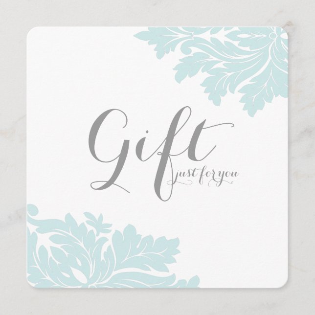 Certificados de regalo de Damask de clase (Anverso)