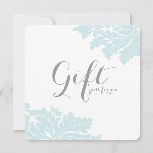 Certificados de regalo de Damask de clase (Anverso)