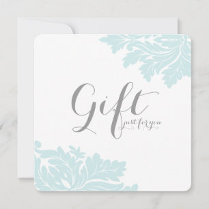 Certificados de regalo de Damask de clase