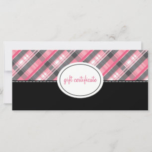 Certificados de regalo de estilo boutique con dise