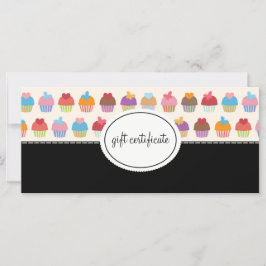 Certificados de regalo de estilo boutique Cupcake