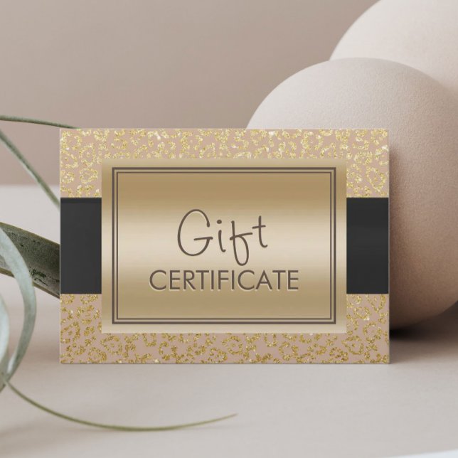 Certificados de regalo de impresión de leopardo de (Subido por el creador)