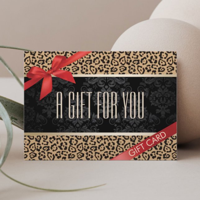Certificados de regalo de impresión de leopardo mo (Subido por el creador)