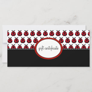 Certificados de regalo de Ladybug Boutique Style