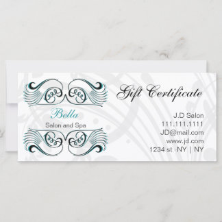 certificados de regalo de Moda en blanco y negro