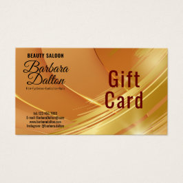 Certificados de regalo de oro de Terracotta Ocher